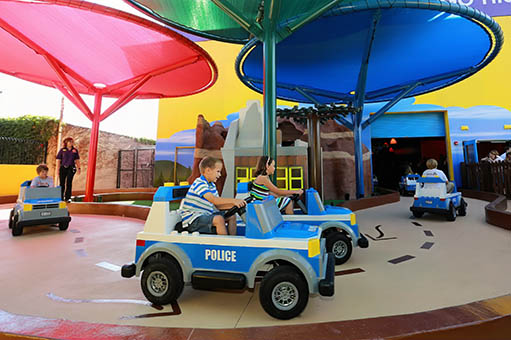 Police car at Legoland Discover Center USA
